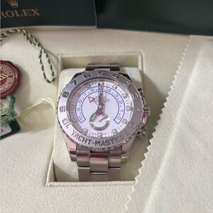 Rolex Yacht-Master II White Dial with Blue and Red Accents